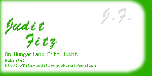 judit fitz business card